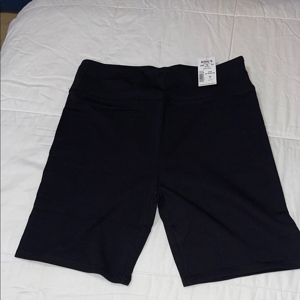 Kohl's SO Black Women's Bike Shorts - High Waist Stretch